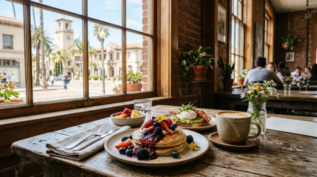 Local restaurant and cafe scene in Riverside California