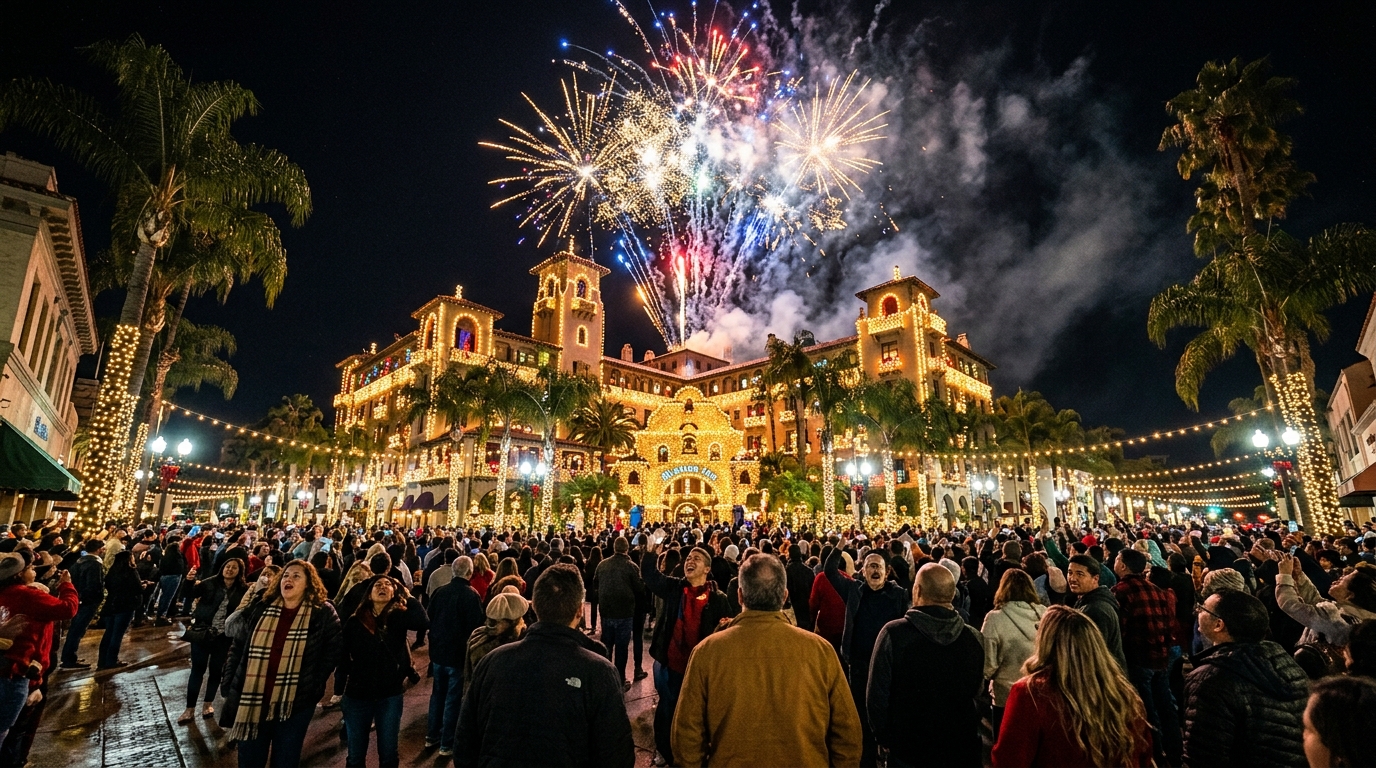 Mission Inn Festival of Lights Switch-On Ceremony in Riverside