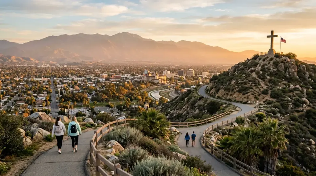 Mount Rubidoux overlooking Riverside California