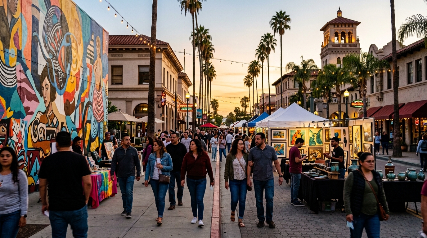 Riverside Artswalk in Downtown Riverside California
