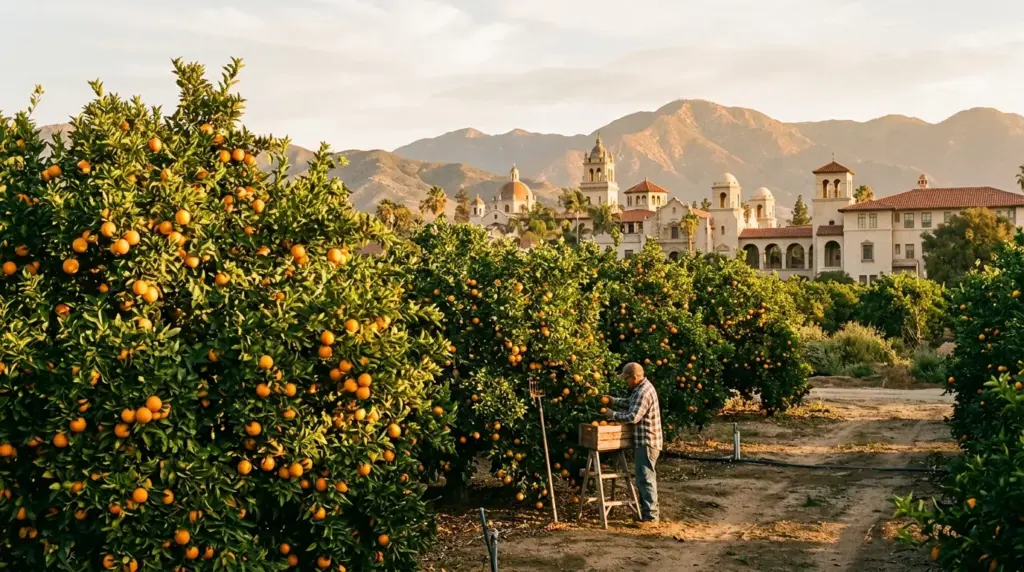 Riverside California citrus heritage and historic architecture