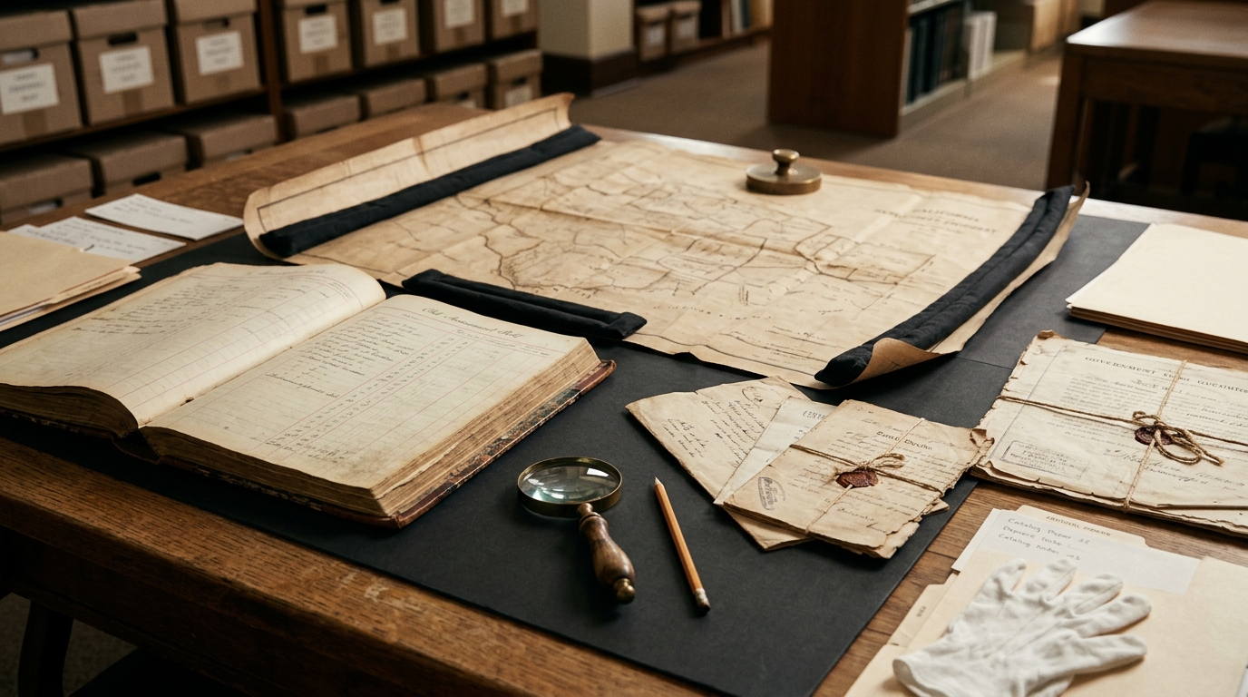 Historic Riverside County property maps and assessment records available for archival research